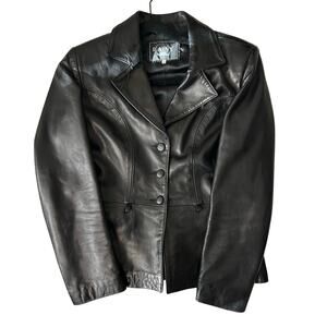 D’alvy Paris buttery soft lamb leather jacket size 36 eur